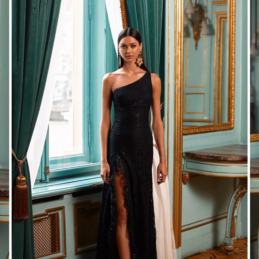 Black evening gown